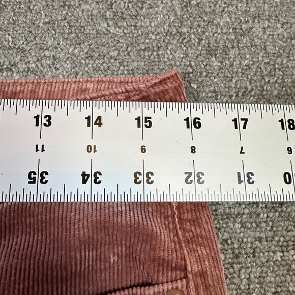 Pilcro Anthropologie Blush Mauve Pink Corduroy Straight Leg Pants Womens Size 30 - Picture 4 of 5